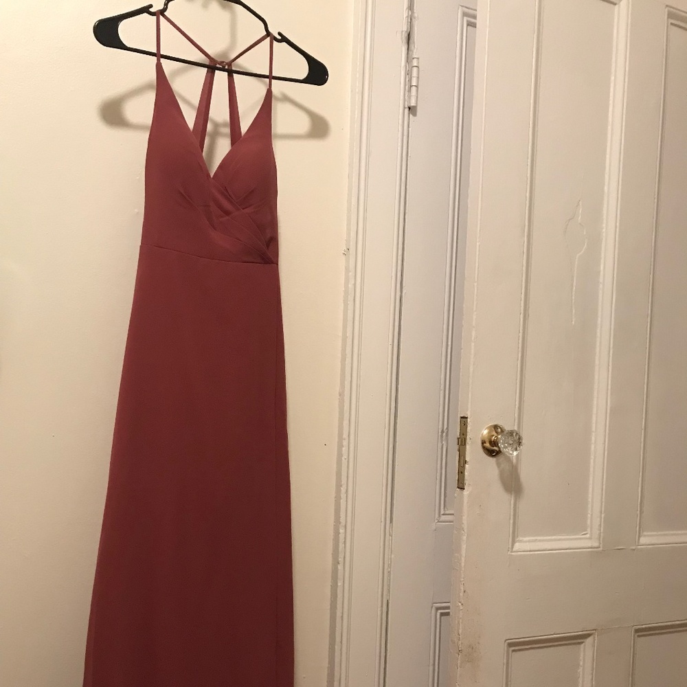 Azazie Davis | Dress Color: Desert Rose | Size A0